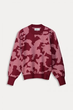 998-camo red rose/wine