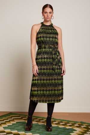 09338-251-olive green groen/zwart/gou