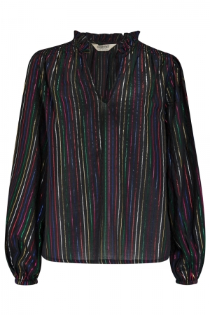 T0866-black metallic rainbow s ZWART/MULTI