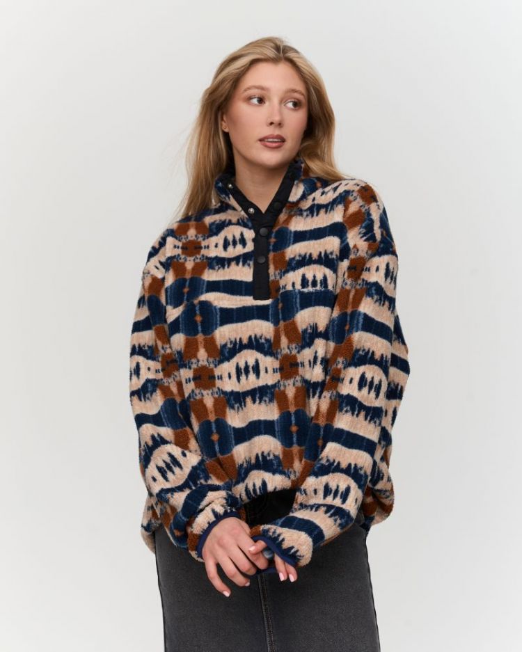 50829A-BEIGE d-blauw/beige/r