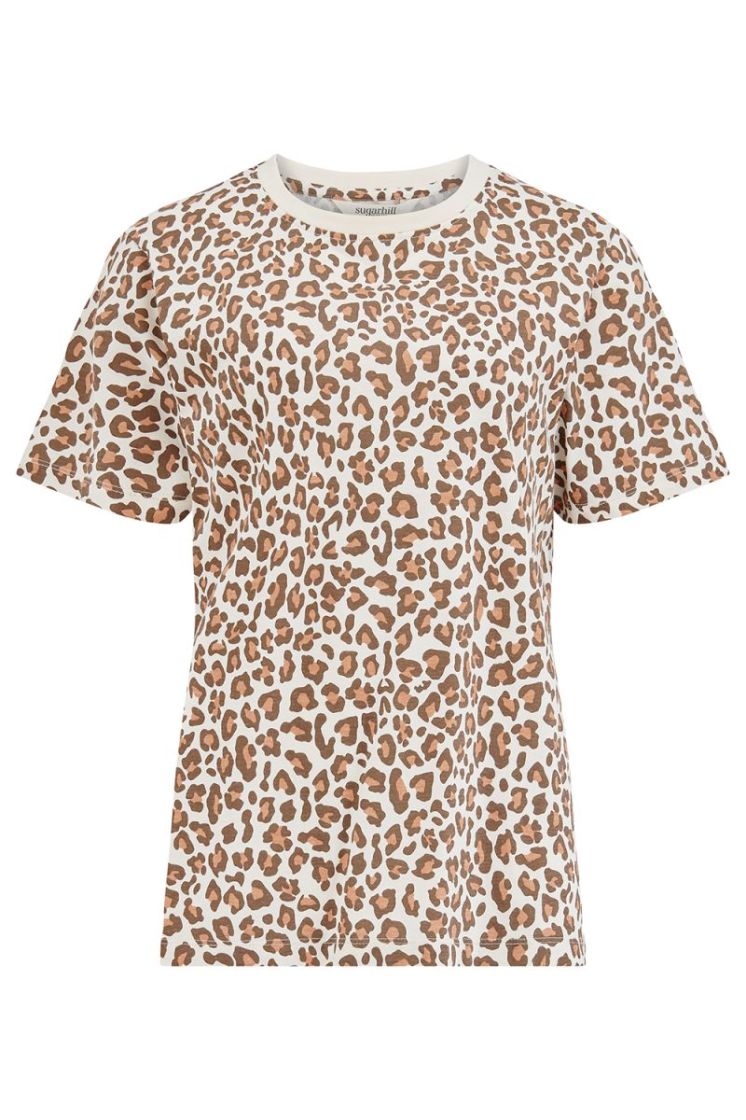 T1052-CREAM CLASSIC LEOPARD ecrru/oranje/br