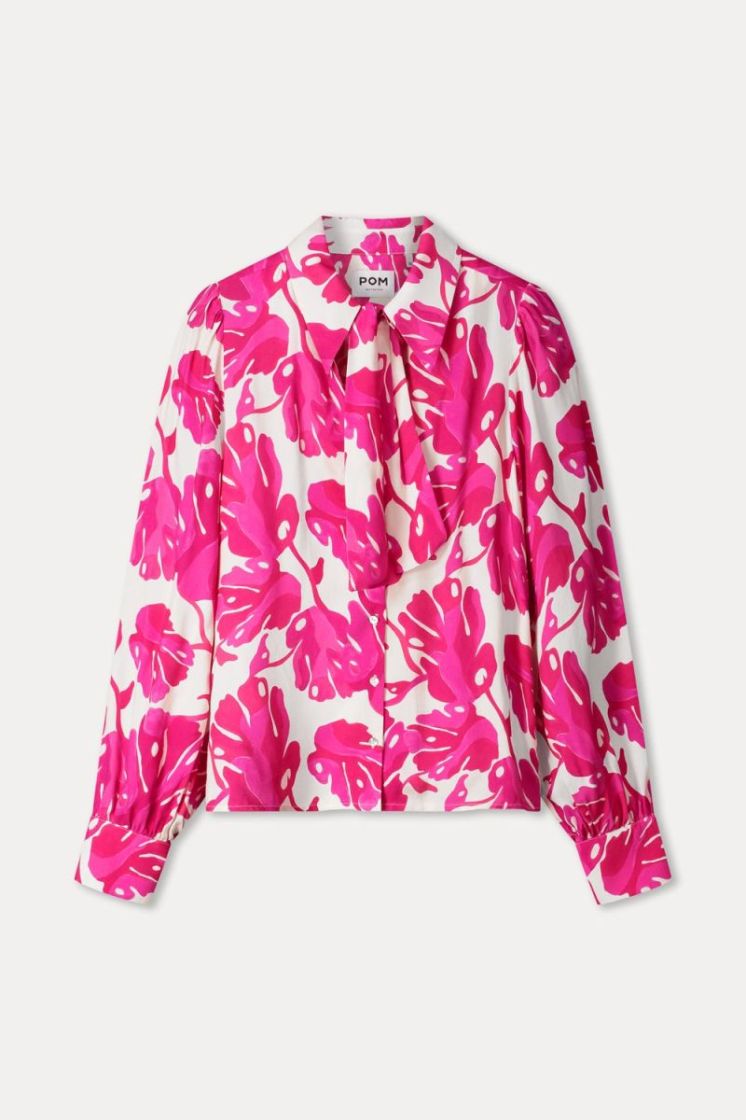 998-URBAN FLORA WHITE ecru/fushia