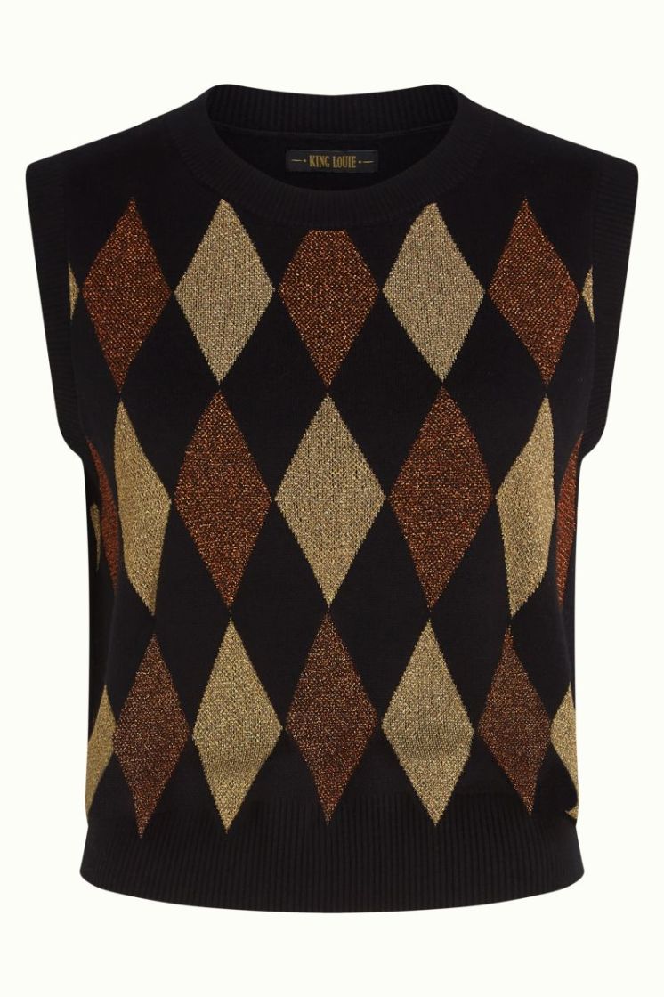 10777-001 BLACK zwart/brons