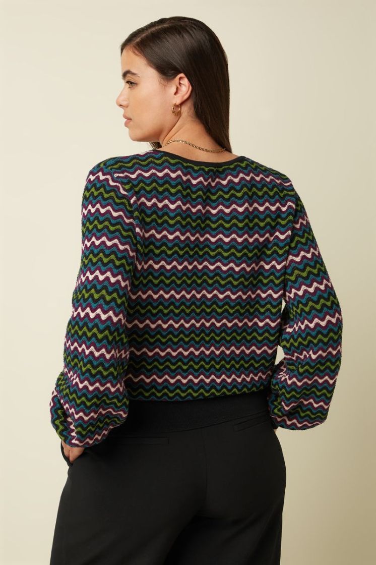10889-001 BLACK zw/wine/groen/e