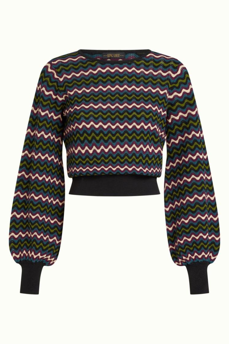 10889-001 BLACK zw/wine/groen/e
