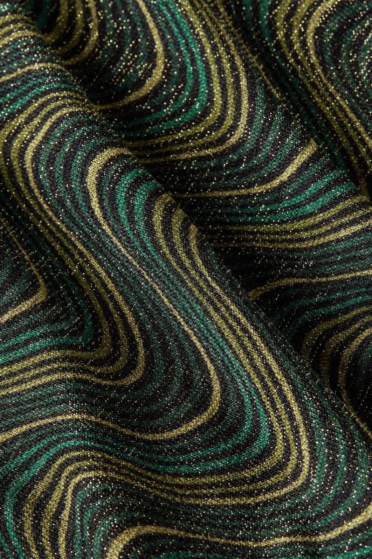 10924-999 MULTI COLOR zw/goud/petrol