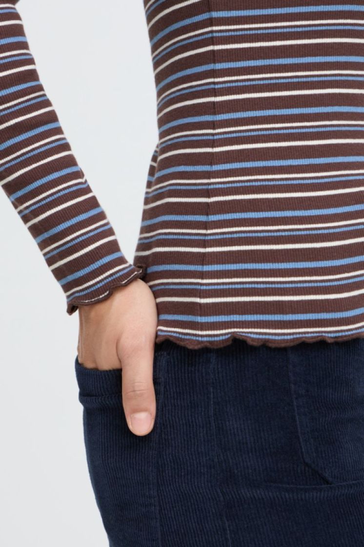 20819642-900013575 JAVA STRIPE bruin/blauw 