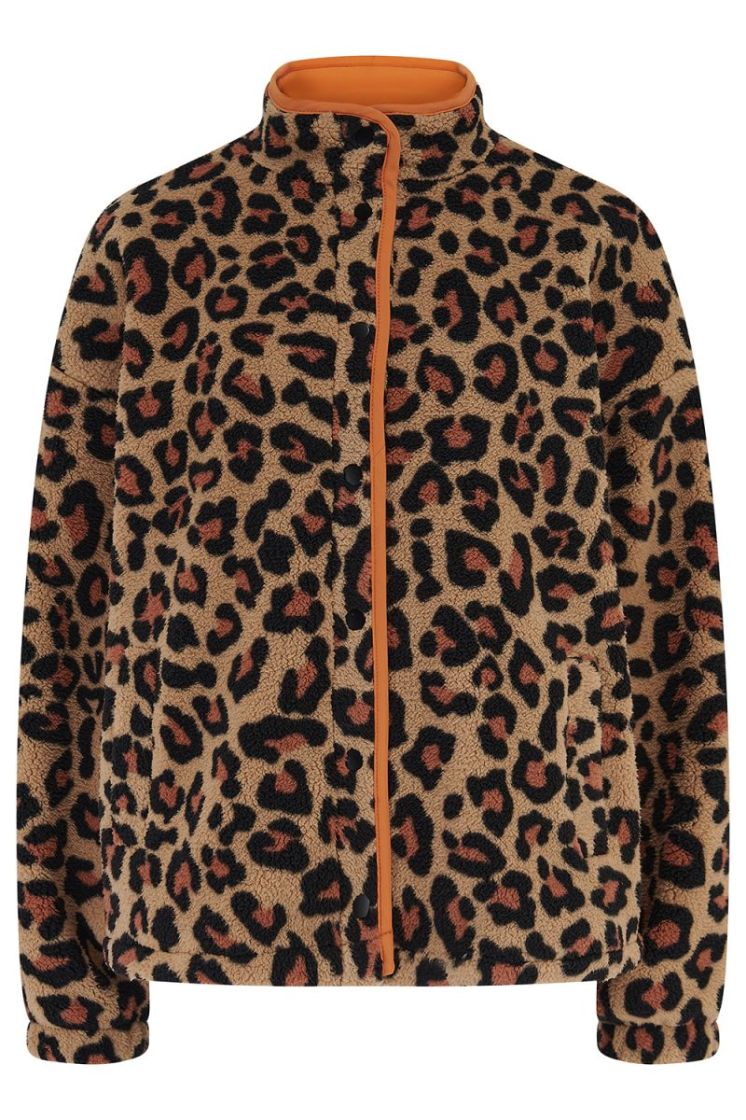 J0032-BROWN LEOPARD zwart/beige/ora