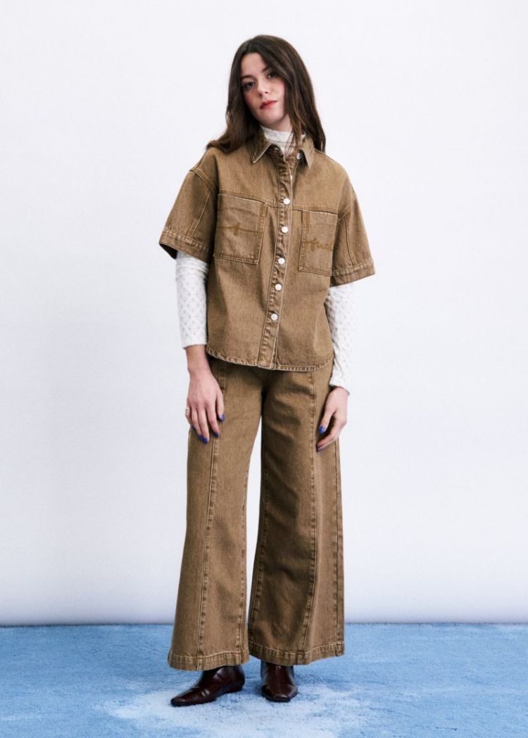 CHC26610-MARRON GLACE camel denim